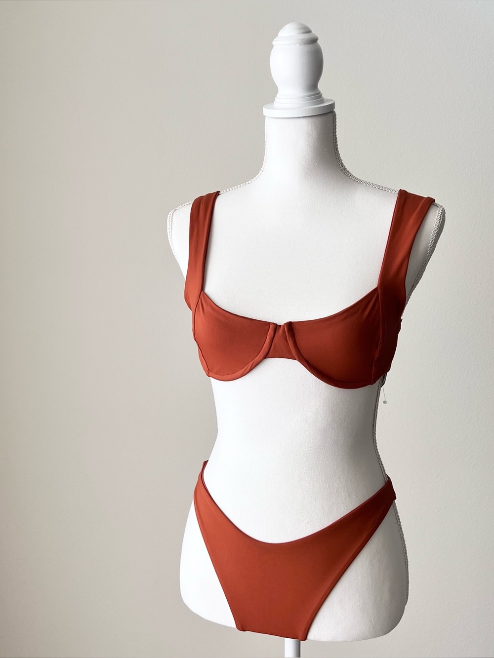 l*space Rust Red Underwire Bikini Set
